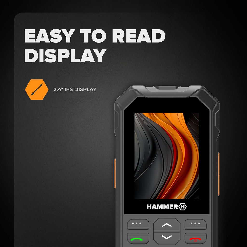 Hammer 6 LTE Rugged Button Phone