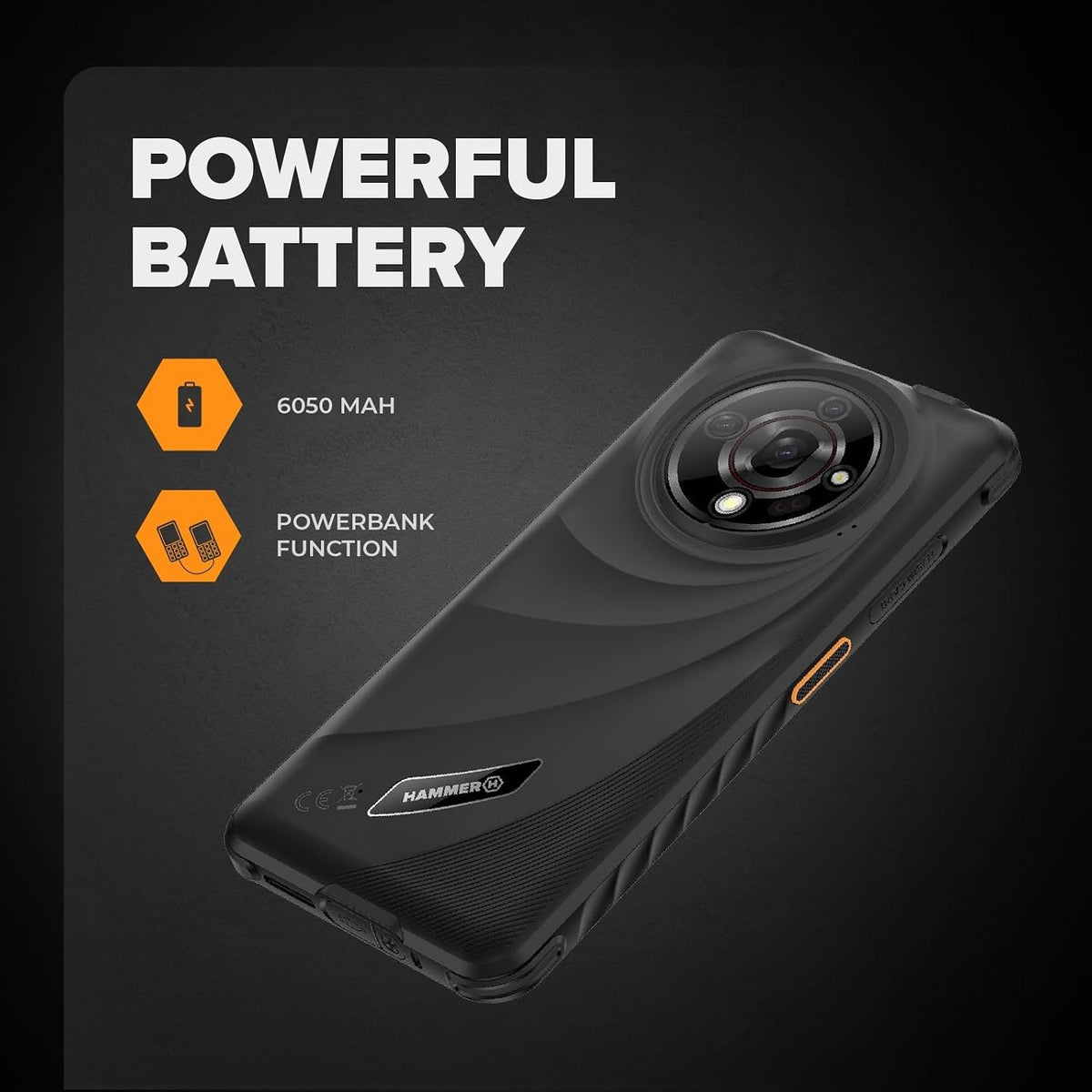 HAMMER Iron 6 / 5G / 14GB/128GB Rugged Smartphone