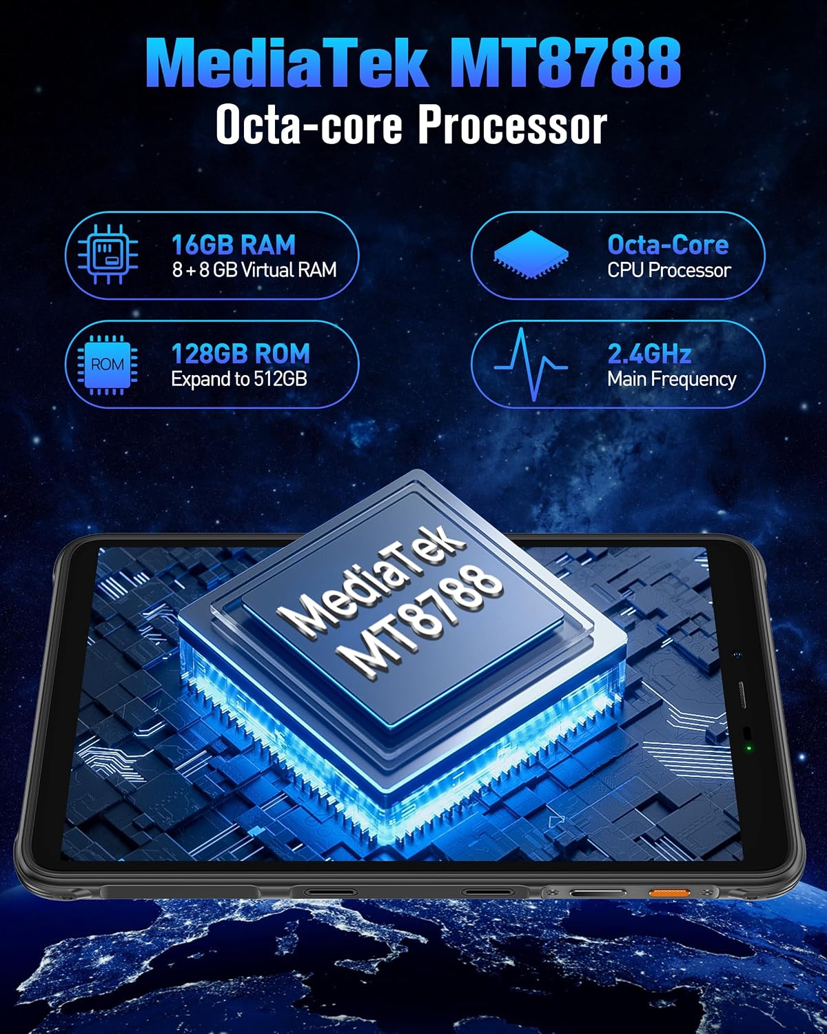 Ulefone Armor Pad Pro Outdoor Tablet 8.0 Inch HD+ Mini Tab