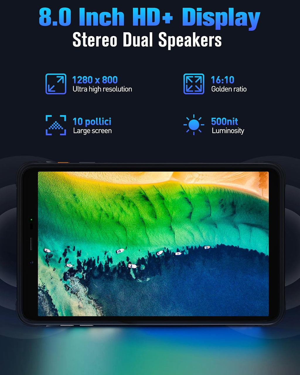 Ulefone Armor Pad Pro Outdoor Tablet 8.0 Inch HD+ Mini Tab