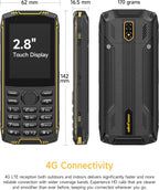 Ulefone Armor Mini 5 Rugged Feature Phone with WhatsApp,2.8'' Touch Screen