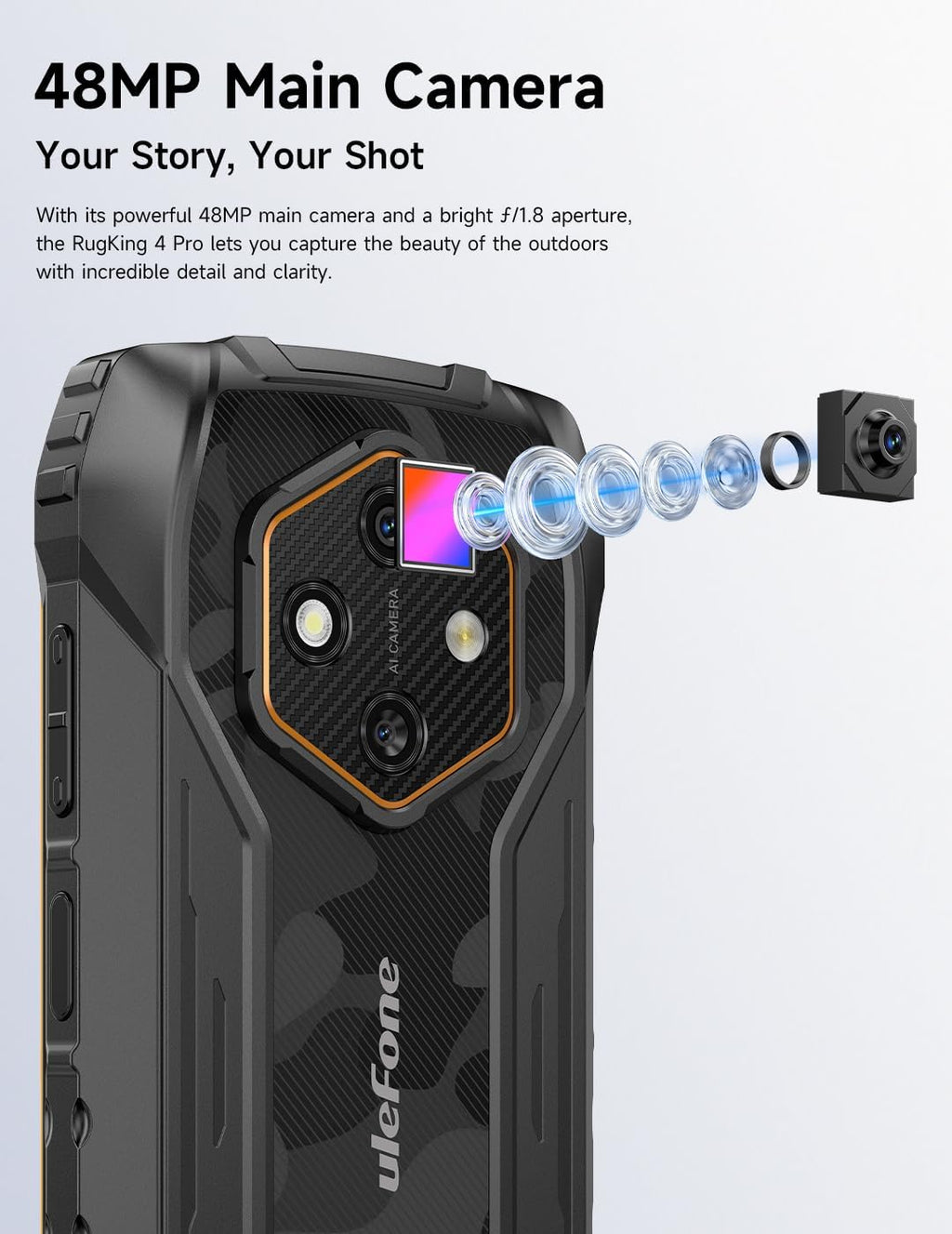 Ulefone RugKing 4 Pro 4G AI Rugged Smartphone