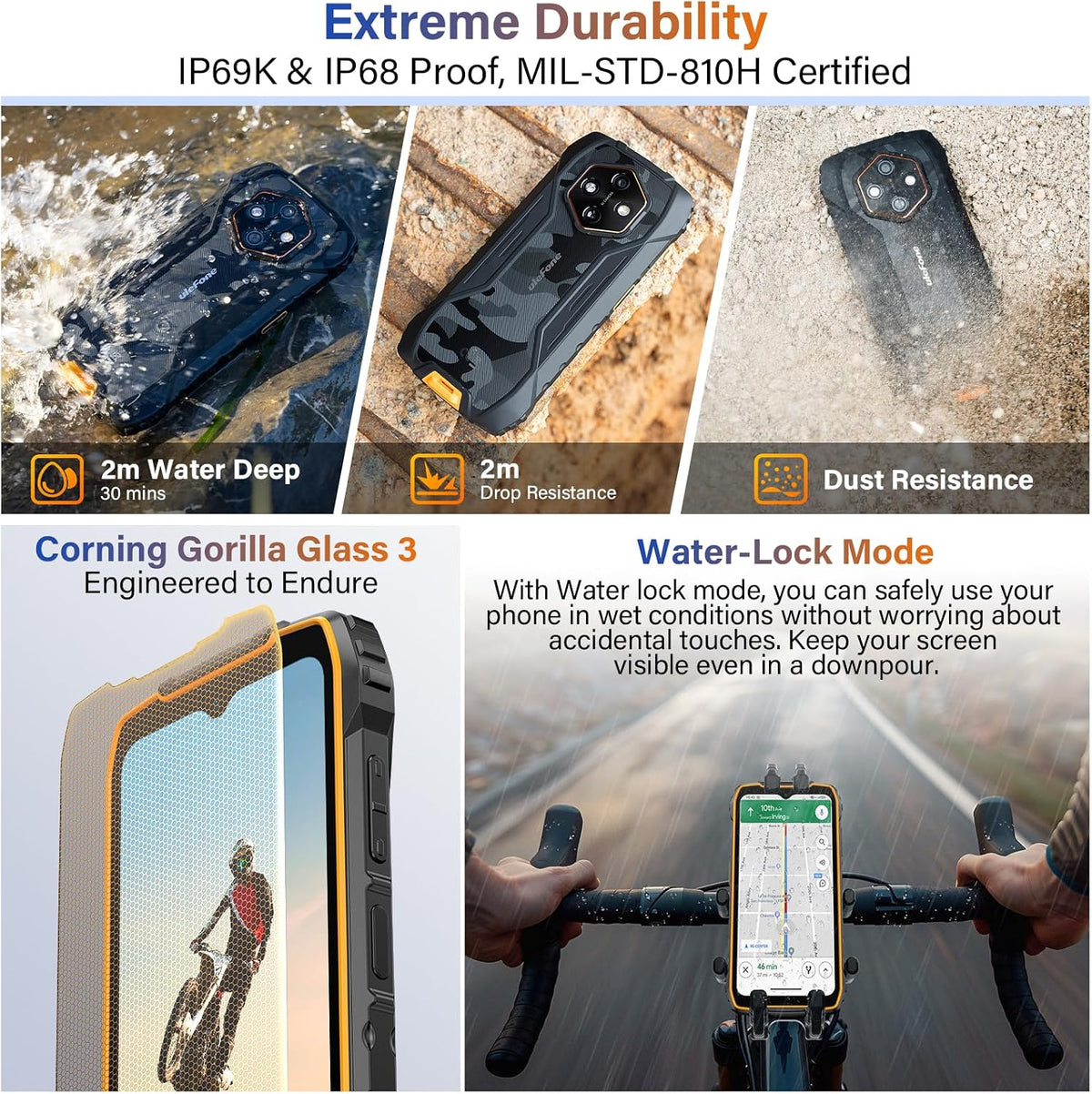 Ulefone RugKing 4 Pro 4G AI Rugged Smartphone