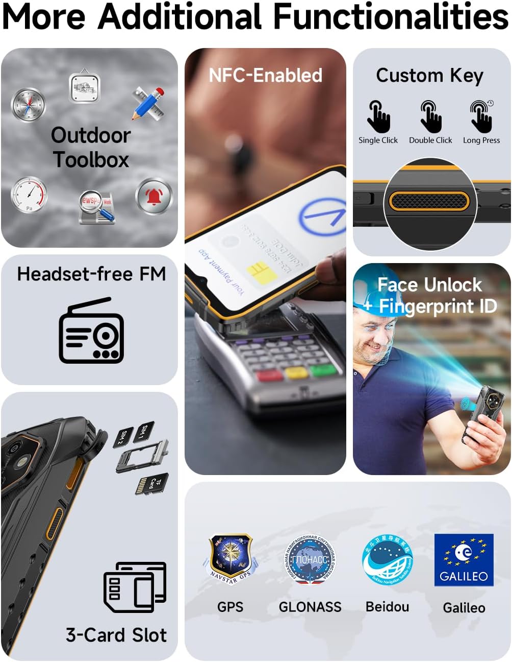 Ulefone RugKing 4 Pro 4G AI Rugged Smartphone